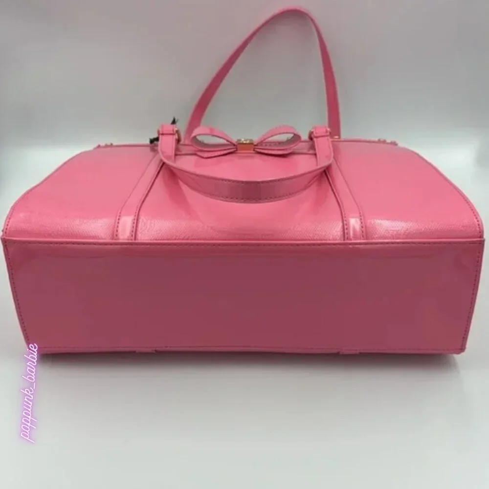 Juicy‎ Couture Pink Bow Tote & Wallet Set NWT Gold Hardware Large Bag